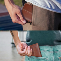 Premium RFID-Blocking Leather Bifold Wallet for Men - SlimArmor-Black-State of Style