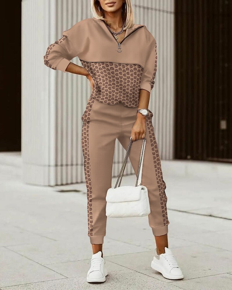 Premium Women's Tracksuit – Elodie-Brown-S-State of Style