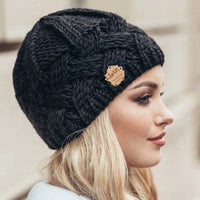 Princess Knitted Hat | Stylish and Comfortable-Black-State of Style