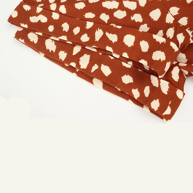 Printed V-Neck Dress – Marielle-White-S-State of Style