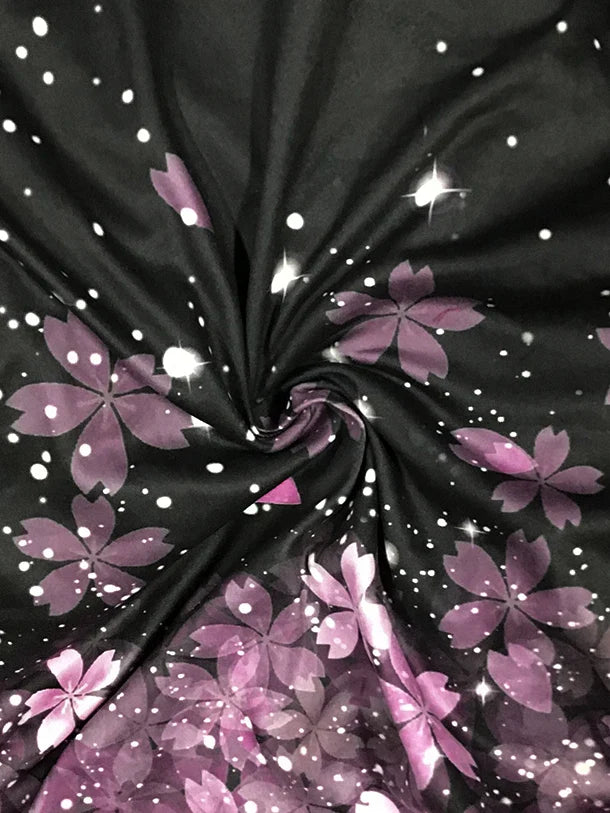 Printed V-Neck Plus Size Outfit Set-Black-XL-State of Style