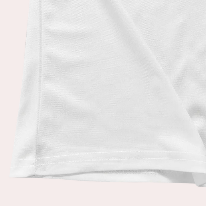 Printed White Polo for Men - Lucas-S-State of Style