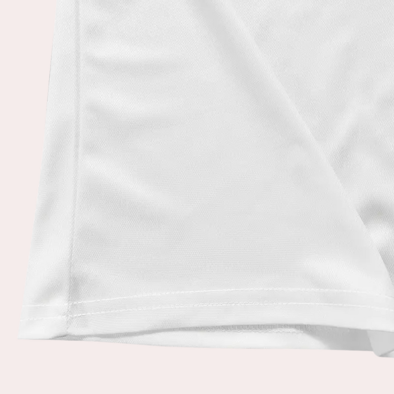 Printed White Polo for Men - Lucas-S-State of Style