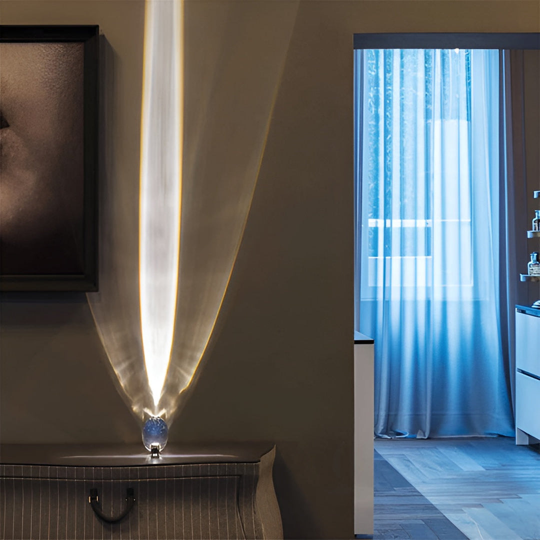 Prismatic Projector Lamp with LED – Lunara-S (Diameter 8cm x H 5cm)-State of Style