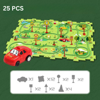 Problem-Solving Children's Puzzle - RacePuzzle-Dinosaur-5 Pieces-State of Style