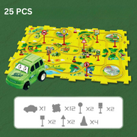 Problem-Solving Children's Puzzle - RacePuzzle-Dinosaur-5 Pieces-State of Style