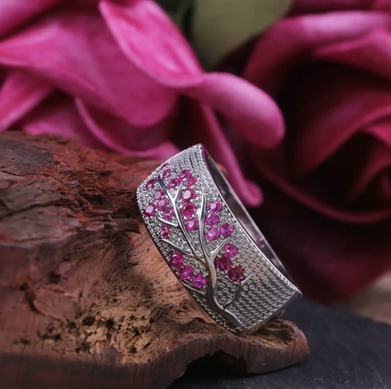 Flower Design Women's Ring | Elegant Floral Jewellery