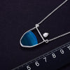 Silver Agate Pendant Necklace | Elegant Women's Jewellery