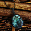 Mystical Labradorite Dragonheart Necklace - Aris