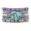 Turquoise Healing and Protection Wrap Bracelet - Selina