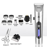 Professional Electric Trimmer - PowerEdge ProClip-Extra Shaving Head + Hairdressing scissors-State of Style