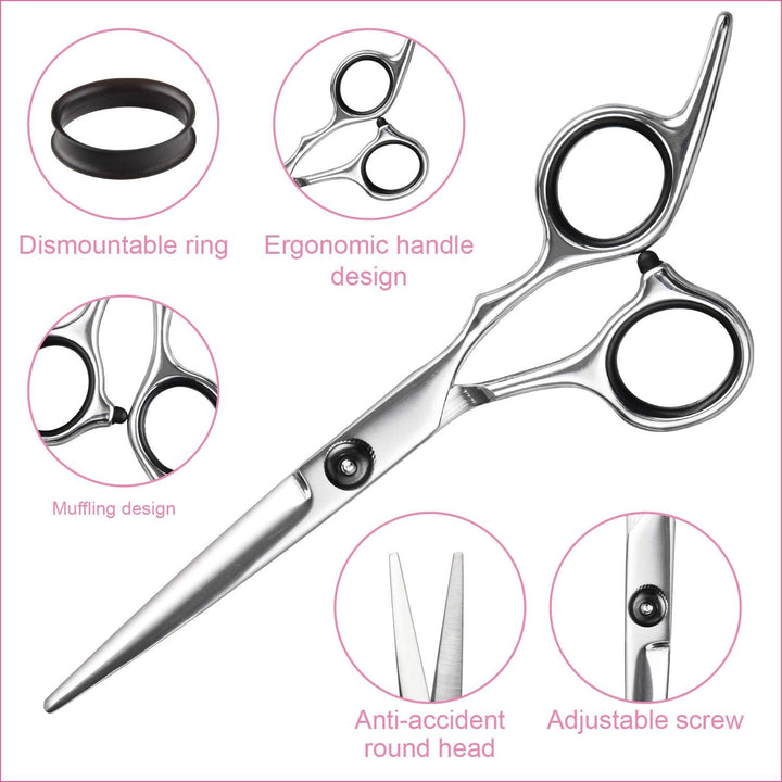 Professional Hair Cutting & Thinning Scissors Set-Black-State of Style