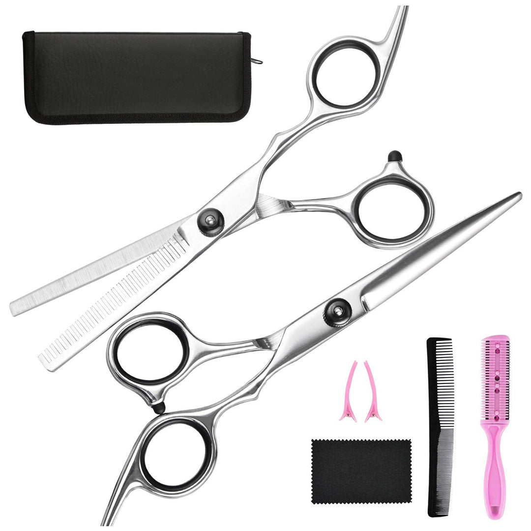 Professional Hair Cutting & Thinning Scissors Set-Black-State of Style