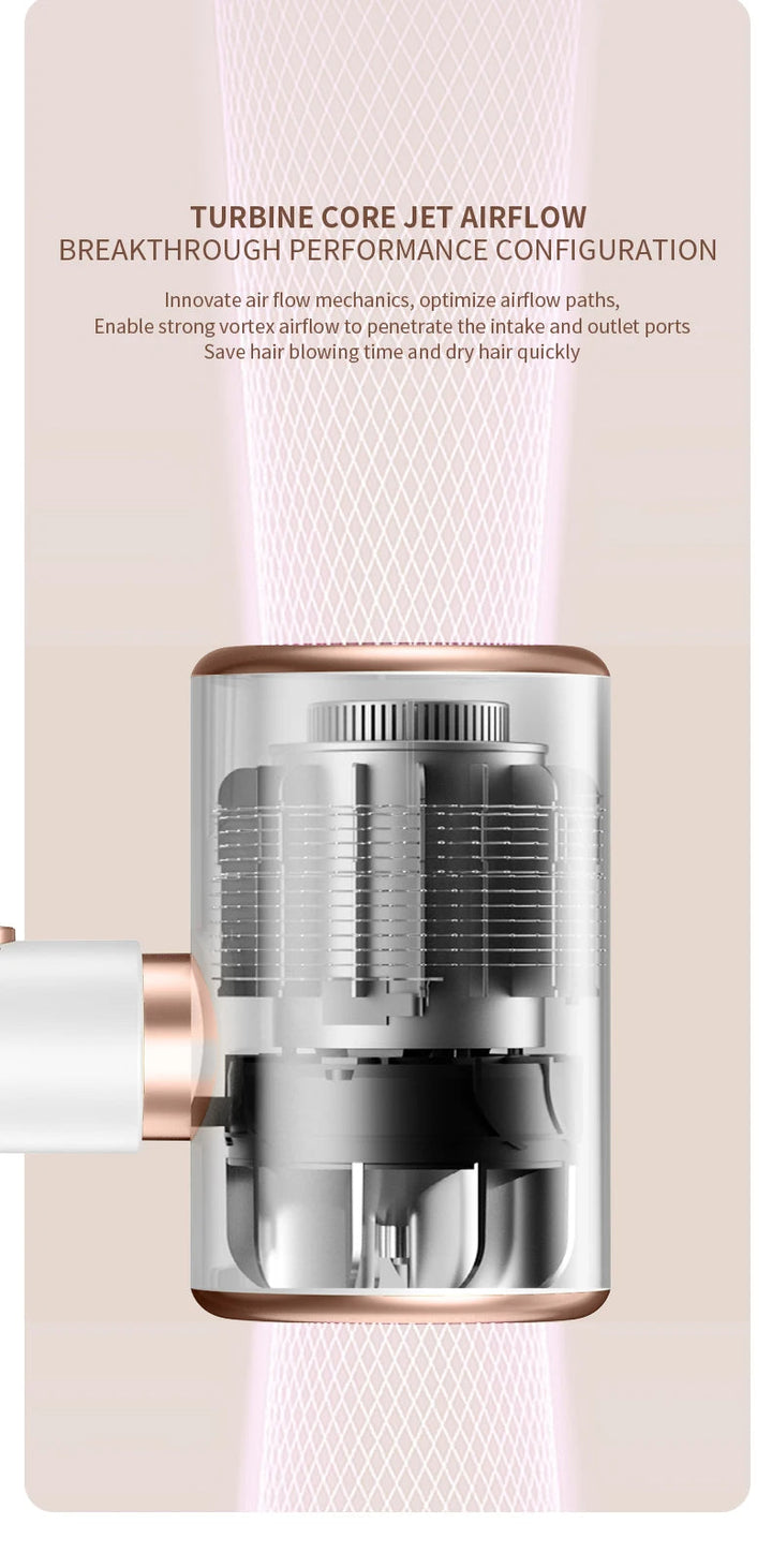 PROFESSIONAL HAIRDRYER 2400W WITH COLD AND HOT AIR - NEGATIVE IONS - POWERFUL HAIR DRYER FOR SALON RESULTS-Black-State of Style