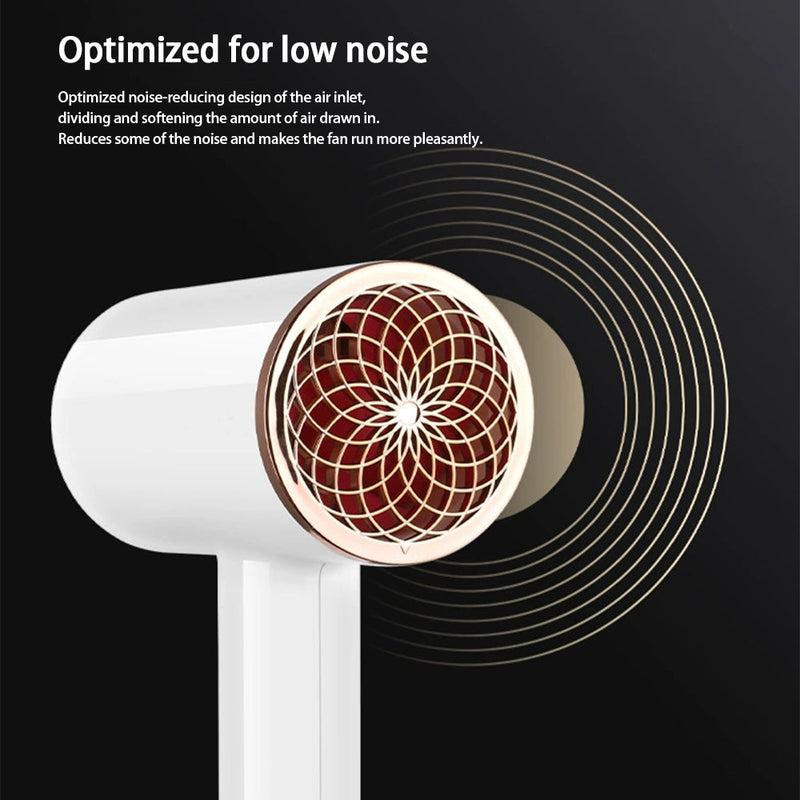 PROFESSIONAL HAIRDRYER 2400W WITH COLD AND HOT AIR - NEGATIVE IONS - POWERFUL HAIR DRYER FOR SALON RESULTS-Black-State of Style