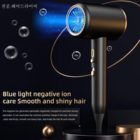 PROFESSIONAL HAIRDRYER 2400W WITH COLD AND HOT AIR - NEGATIVE IONS - POWERFUL HAIR DRYER FOR SALON RESULTS-Black-State of Style
