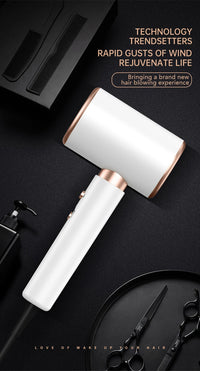 PROFESSIONAL HAIRDRYER 2400W WITH COLD AND HOT AIR - NEGATIVE IONS - POWERFUL HAIR DRYER FOR SALON RESULTS-Black-State of Style