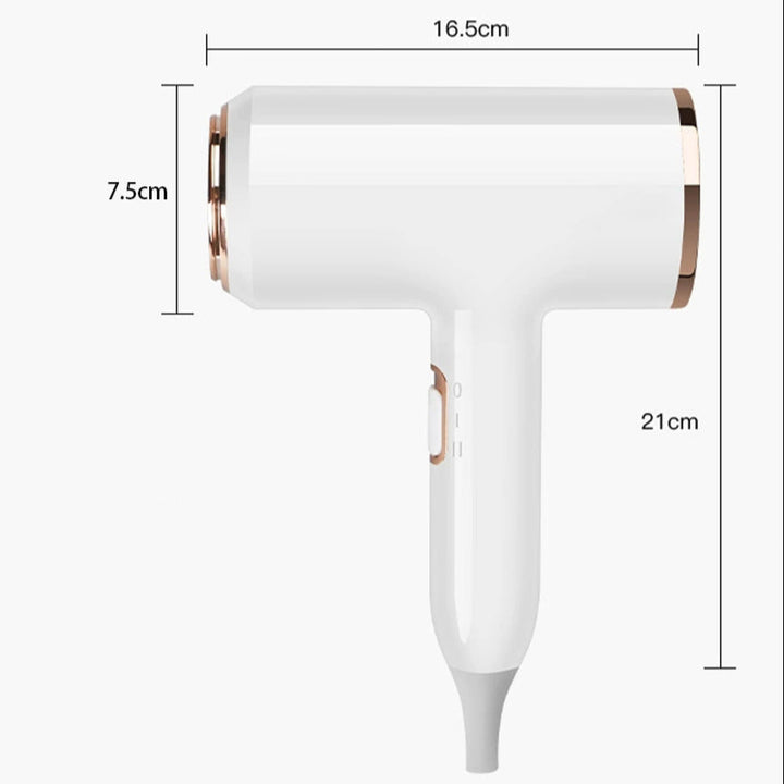 PROFESSIONAL HAIRDRYER 2400W WITH COLD AND HOT AIR - NEGATIVE IONS - POWERFUL HAIR DRYER FOR SALON RESULTS-Black-State of Style