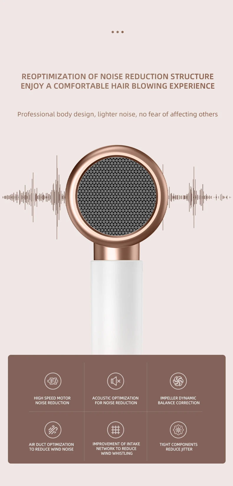 PROFESSIONAL HAIRDRYER 2400W WITH COLD AND HOT AIR - NEGATIVE IONS - POWERFUL HAIR DRYER FOR SALON RESULTS-Black-State of Style