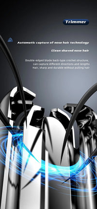 PROFESSIONAL PAINLESS NOSE & EAR HAIR TRIMMER FOR MEN AND WOMEN - RECHARGEABLE-State of Style