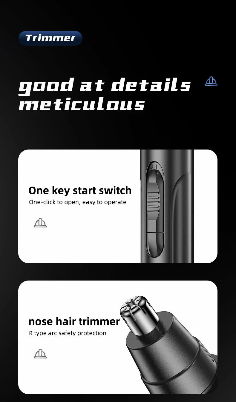 PROFESSIONAL PAINLESS NOSE & EAR HAIR TRIMMER FOR MEN AND WOMEN - RECHARGEABLE-State of Style