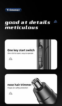 PROFESSIONAL PAINLESS NOSE & EAR HAIR TRIMMER FOR MEN AND WOMEN - RECHARGEABLE-State of Style