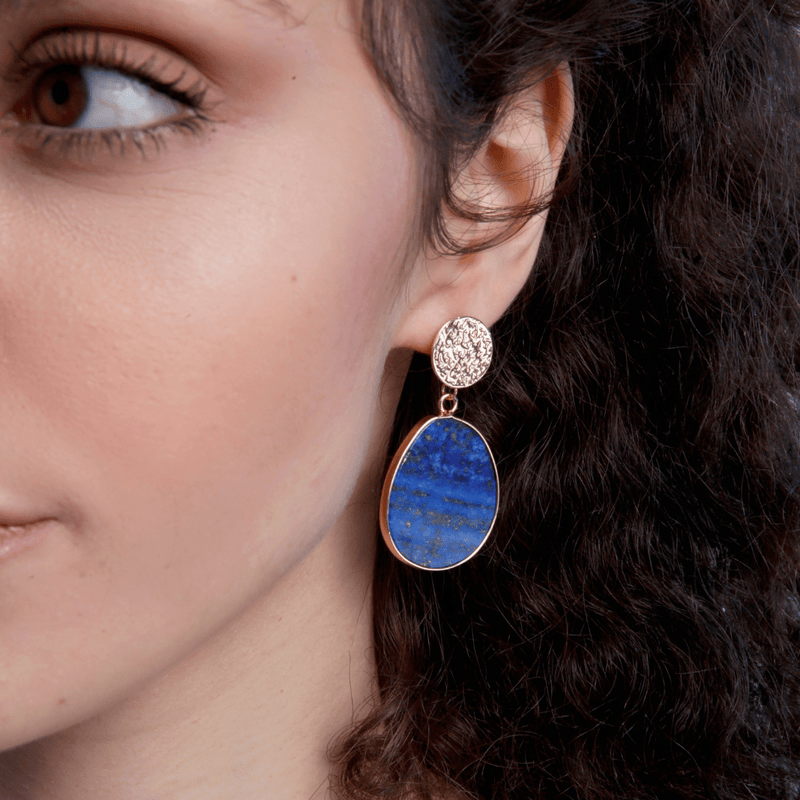 Protective Earrings - Celestial Lapis-Lapis Lazuli-State of Style