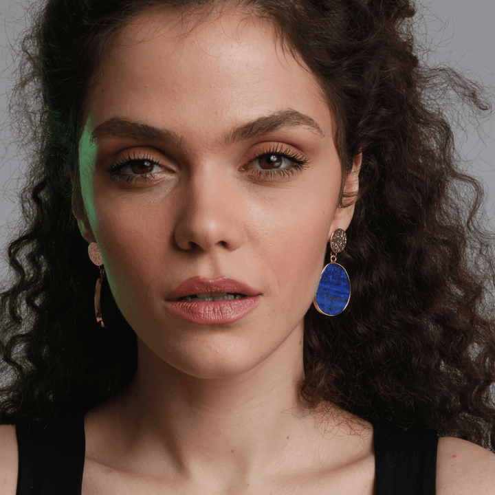 Protective Earrings - Celestial Lapis-Lapis Lazuli-State of Style