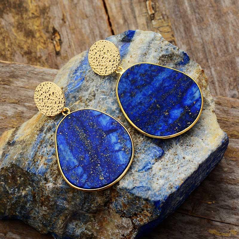 Protective Earrings - Celestial Lapis-Lapis Lazuli-State of Style