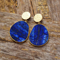 Protective Earrings - Celestial Lapis-Tiger's Eye-State of Style