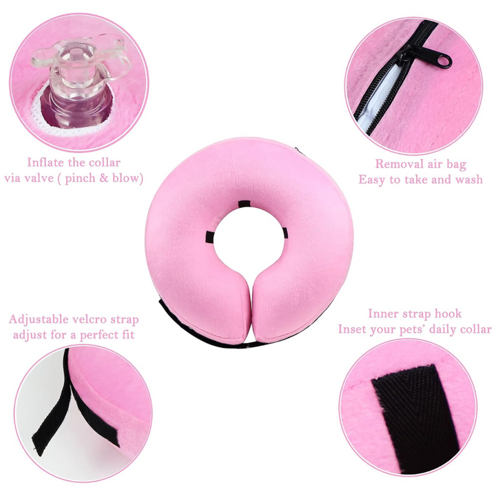 Protective Inflatable Dog Collar - Soft & Comfortable Recovery Collar-Blue-S-State of Style