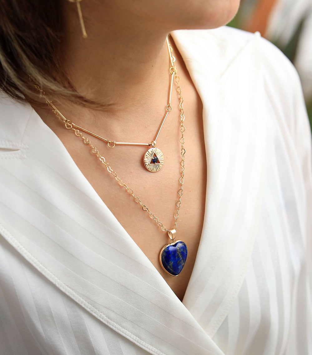 Protective Lapis Necklace - Althea-State of Style