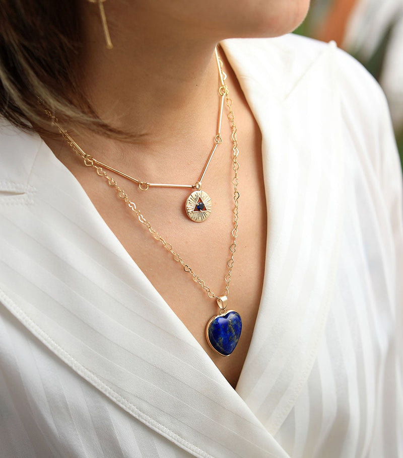 Protective Lapis Necklace - Althea-State of Style