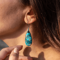 Protective Ocean Energy Drop Earrings - Marisol-Silver-State of Style