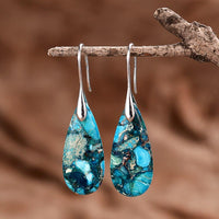 Protective Ocean Energy Drop Earrings - Marisol-Silver-State of Style