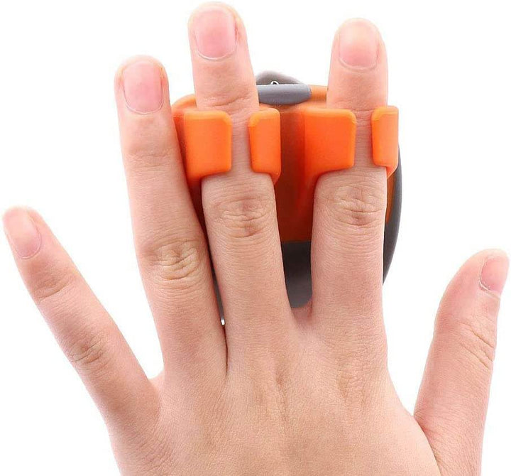 Protective Vegetable Peeler - FingerGuard-Orange-State of Style