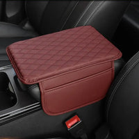 PU Leather Car Armrest Mat-Red-State of Style