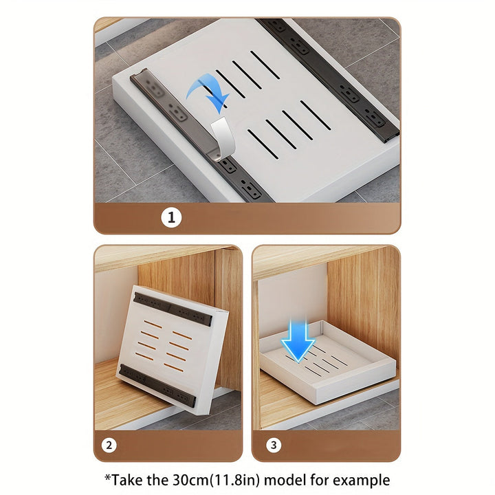 Pull-Out Kitchen Cabinet Organizer - Lina-Black-9.84 inches-State of Style