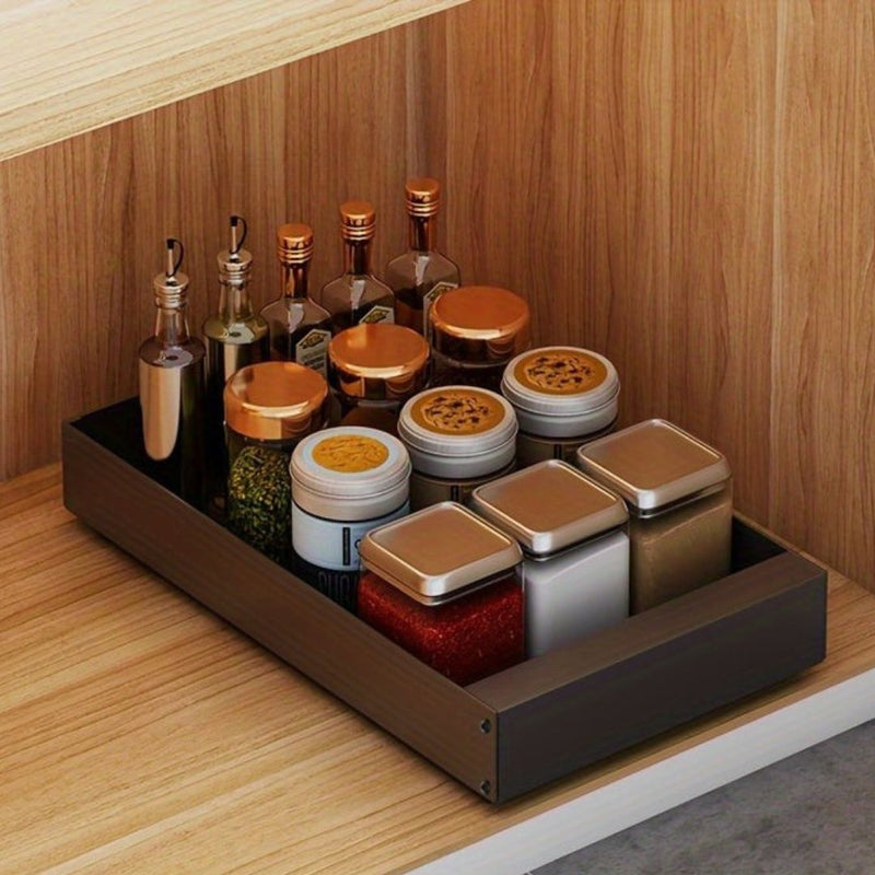 Pull-Out Kitchen Cabinet Organizer - Lina-Black-9.84 inches-State of Style