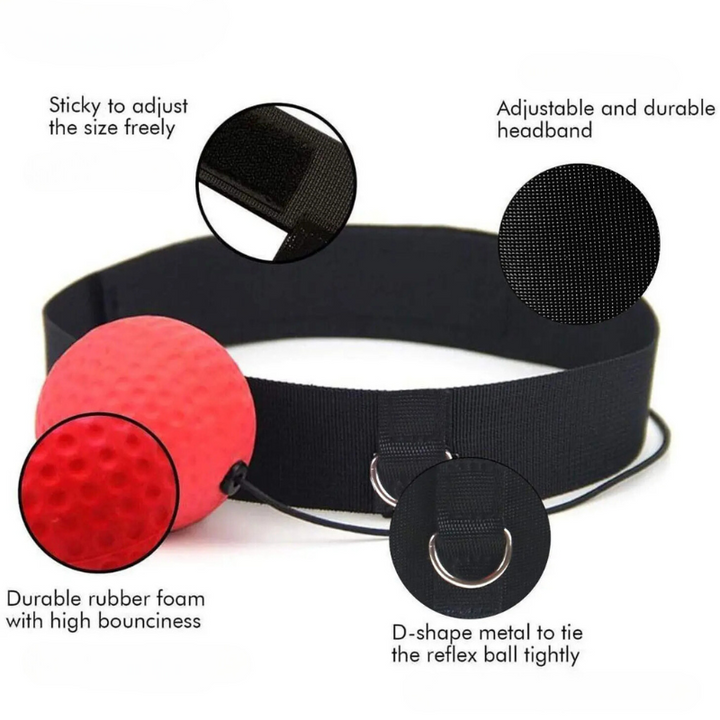 PunchPro Reflex Ball for Boxing Training-Black (Light Weight)-State of Style