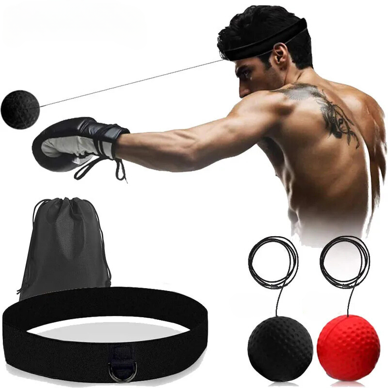 PunchPro Reflex Ball for Boxing Training-Black (Light Weight)-State of Style
