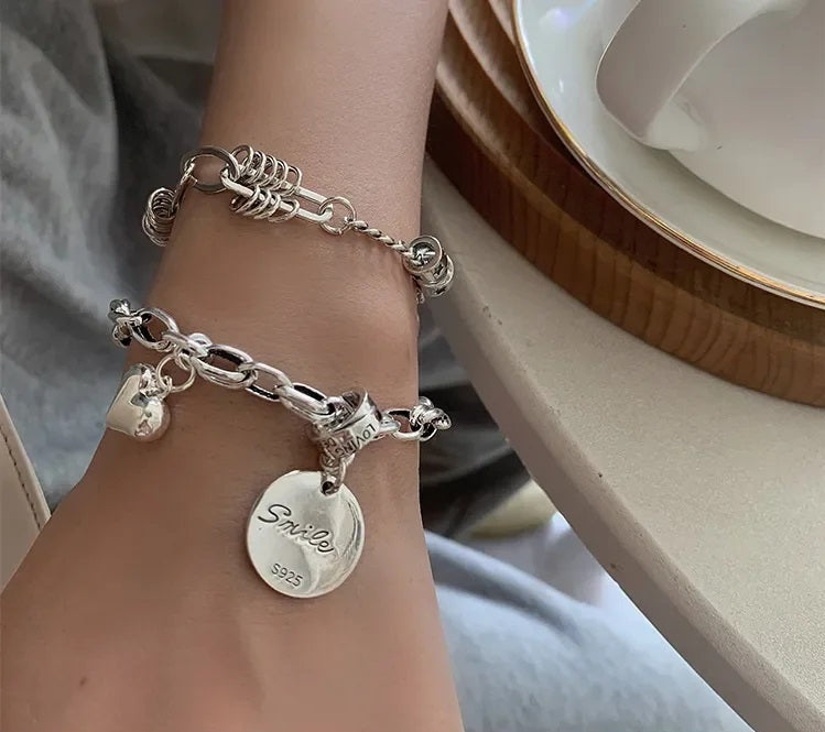 Punk Passion Silver Cuff Bracelet | Bold Fashion Statement-State of Style