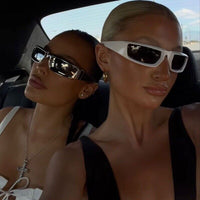 Punk Square Designer Sunglasses – Bold & Rebellious Statement-Black Mirror-State of Style