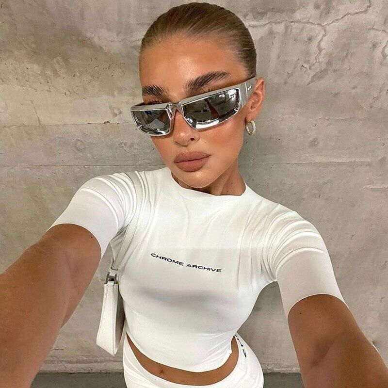 Punk Square Designer Sunglasses – Bold & Rebellious Statement-Black Mirror-State of Style