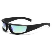 Punk Square Designer Sunglasses – Bold & Rebellious Statement-Black Mirror-State of Style