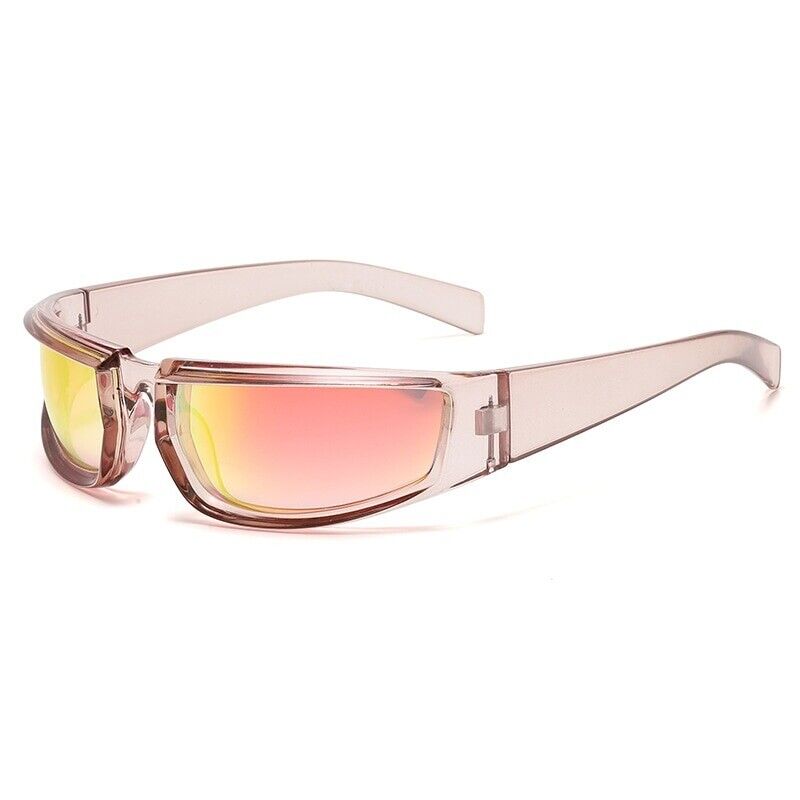 Punk Square Designer Sunglasses – Bold & Rebellious Statement-Pink Transparent-State of Style