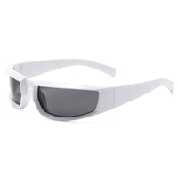 Punk Square Designer Sunglasses – Bold & Rebellious Statement-White-State of Style
