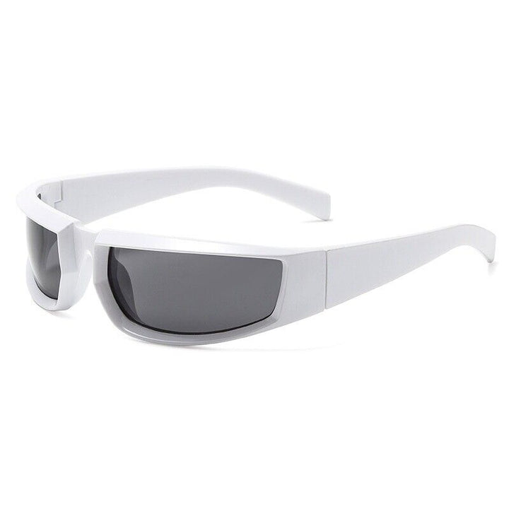 Punk Square Designer Sunglasses – Bold & Rebellious Statement-White-State of Style