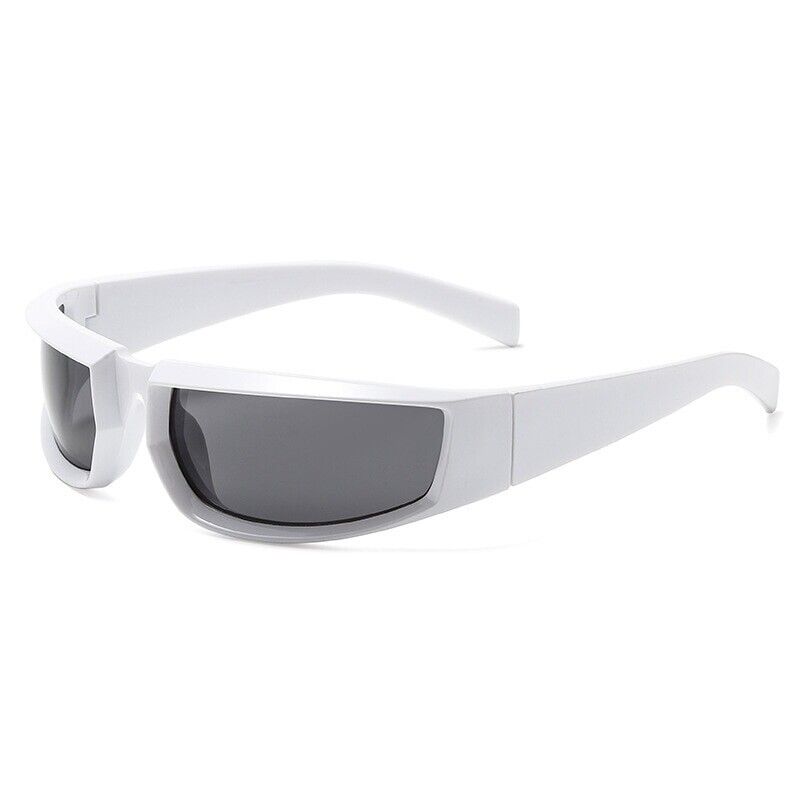 Punk Square Designer Sunglasses – Bold & Rebellious Statement-White-State of Style
