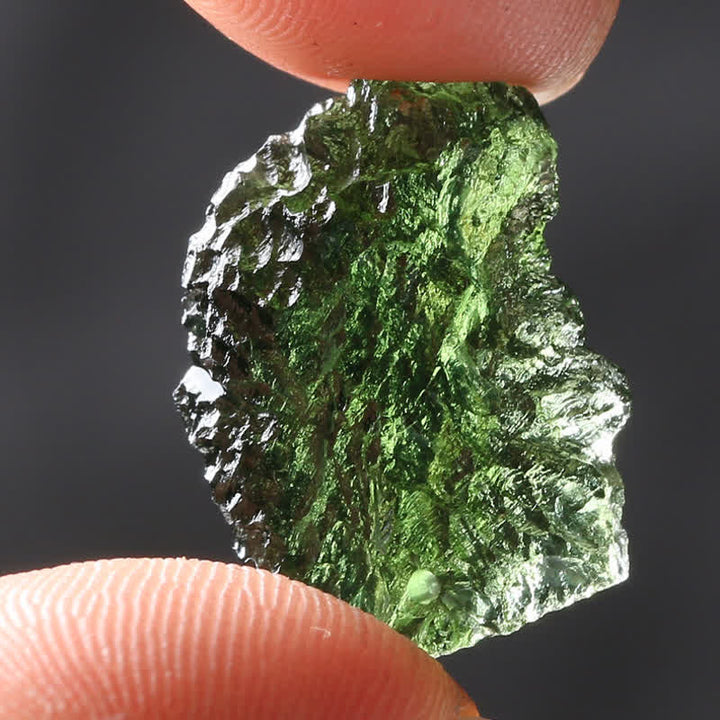 Purification Green Moldavite Necklace - Alina-3-5g-Natural Stone-State of Style
